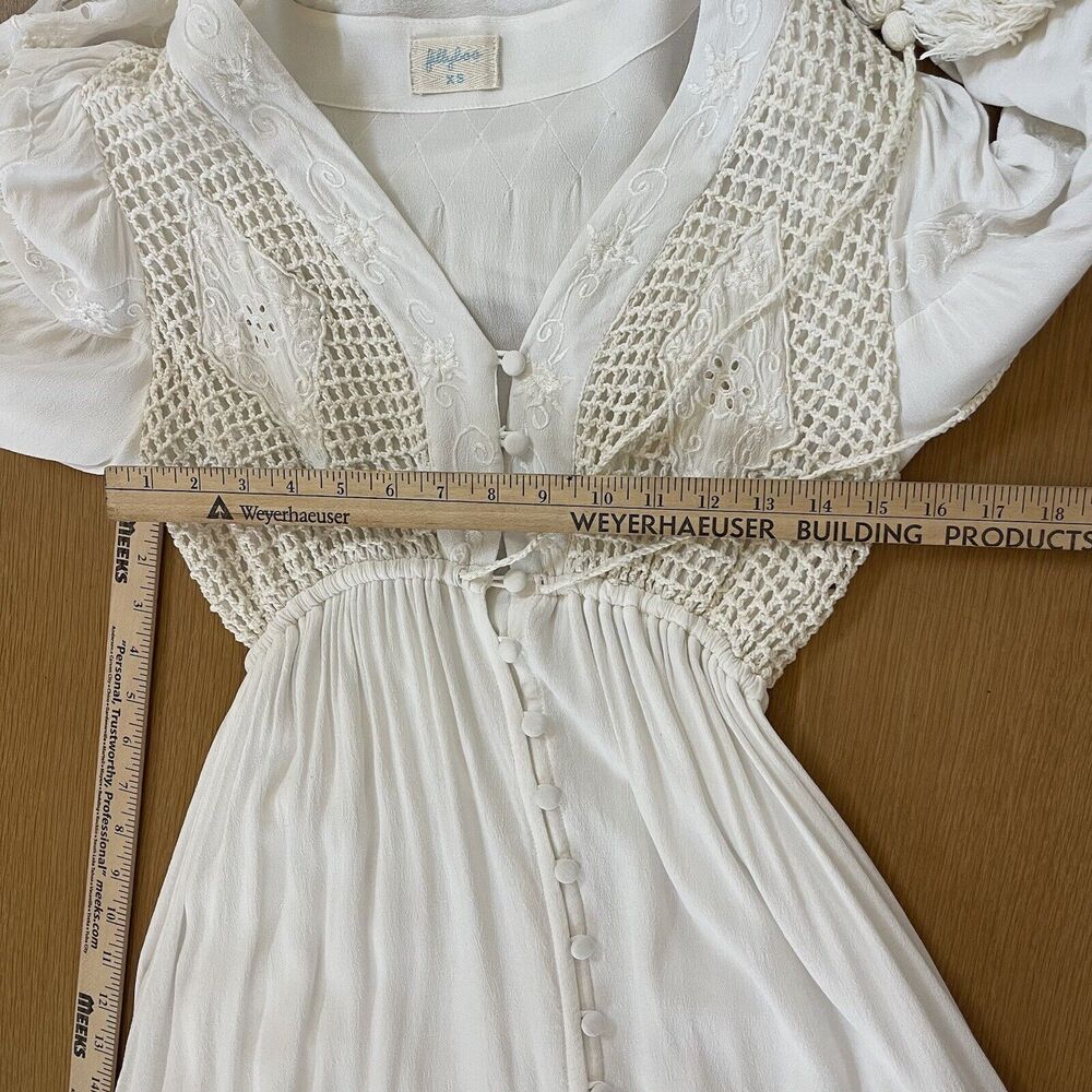 Women's Fillyboo Maternity Strawberry Fields Embroidered Maxi Dress - Picture 9 of 12